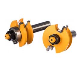 Набор фрез комбинированных рамочных (2 шт; 41.3х23 мм; R 12 мм; хвостовик 12 мм) по дереву Энкор 9340 