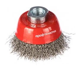 Щетка чашечная с гофрированной нержавеющей проволокой Эксперт 501 (60 мм; М14*2 мм) Профоснастка 20801001 