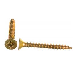Шуруп, жёлтый цинк Крепежная техника 6,0х 50 100шт 431404 БК 