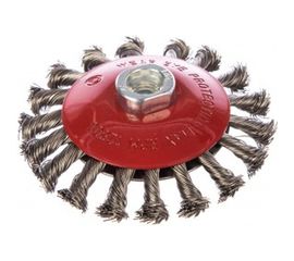 Щетка коническая со жгутовой нержавеющей проволокой Эксперт 541 (115 мм; М14*2 мм) Профоснастка 20804007 