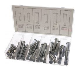 Набор штифтов с головкой и отверстием под шплинт СИБРТЕХ 60 предметов 47612 