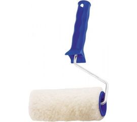 Валик СИБРТЕХ из натурального меха с ручкой, 100 мм, ворс 12 мм, D - 48 мм 80121 