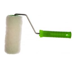 Валик СИБРТЕХ из натурального меха с ручкой, 150 мм, ворс 12 мм, D - 48 мм 80122 