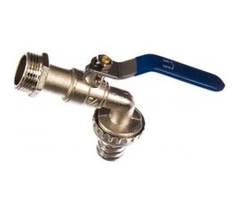 Шаровый водоразборный кран MasterPlast со штуцером 3/4 ручка ДС.020048 