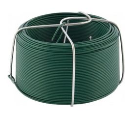 Проволока с ПВХ покрытием СИБРТЕХ зеленая 0,9мм длина 50м 47770 