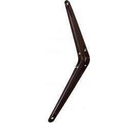 Угловой кронштейн СИБРТЕХ с ребром 200х250 мм коричневый 94026 