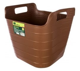 Гибкое сверхпрочное ведро 26 л, коричневое СИБРТЕХ 67509 