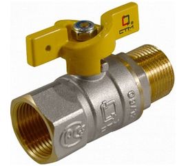 Шаровой кран для газа СТМ ГАЗ 1/2", г/ш, бабочка CGFMB012 