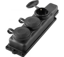 Переносная штепсельная розетка STEKKER трёхместная, 230В 16А IP44 RST16-23-44 РП 16-334 32739 