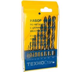 Набор сверл по металлу (10 шт; от 1 до 10 мм) Техносталь t145010 