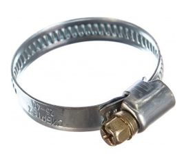 Металлические хомуты СИБРТЕХ, стандартное болтовое крепление, 25-40мм, 2шт, ширина 9мм, 47659 