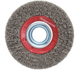 Щетка дисковая с гофрированной нержавеющей проволокой Эксперт 547 (150х32 мм; 12.7/16/19/22/25 мм) Профоснастка 20805005 