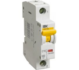 Автоматический выключатель IEK ВА47-60 однополюсный 16А С 6кА 6958691 