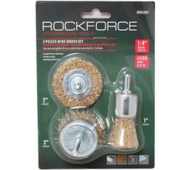 Набор кордщеток для дрели 3 шт. Rockforce RF-BWS301 