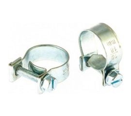 Металлические хомуты СИБРТЕХ, MINI 16-18мм, ширина 9мм, винтовой, W1, 2шт 47506 
