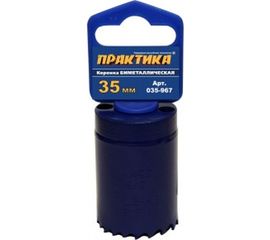 Коронка биметаллическая (35 мм) ПРАКТИКА 035-967 