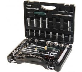 Набор торцевых головок и вставок 1/2 &amp; 1/4DR 6-гранных ROCKFORCE RF-41082-5-PREMIUM 108+6 