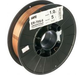 Проволока сварочная омедненная (1.0 мм; кассета 5 кг; СВ-08ГС) ER-70S-6 БАРС 