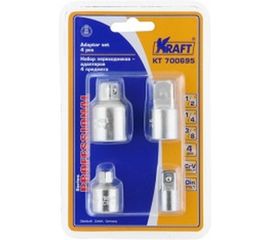 Набор переходников-адаптеров (4 шт; 1/2"+3/8"+1/4" Dr) KRAFT KT 700695 