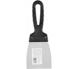 Шпательная лопатка из нержавеющей стали Россия 80 мм пластмассовая ручка 85134 