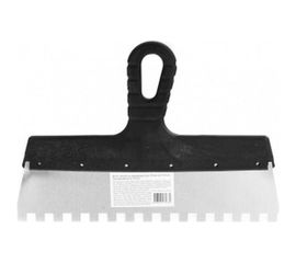 Шпатель Россия нержавеющая сталь, 300 мм, зуб 10х10 мм 85130 