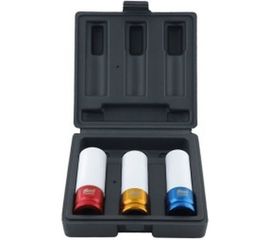 Набор головок торцевых ударных удлиненных (3 шт; 1/2" Dr; 17-21 мм) KRAFT KT 700822 