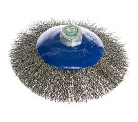 Кордщетка радиальная с наклоном мягкая (125 мм; М14) ПРАКТИКА 032-492 