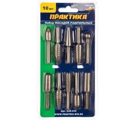 Набор шарошек стальных по дереву ПРАКТИКА 648-434 