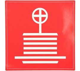 Знак Пожарный кран TDM 150х150мм SQ0817-0029 