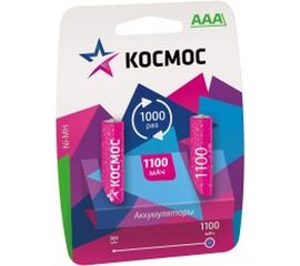 Аккумулятор КОСМОС R03 NI-MH 1100mAh блист.2шт KOCR03NIMH 1100MAH 