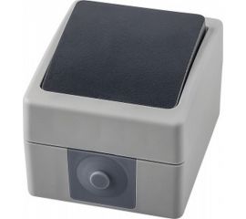 Одноклавишный переключатель STEKKER открытой установки однополюсный на два направления, 250В, 10А 32756 