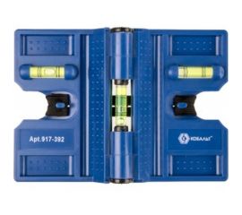 Строительный угловой уровень, 4 магнита КОБАЛЬТ 917-392 