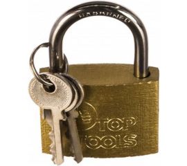 Висячий замок 50 мм, 2 ключа Top Tools 90U272 