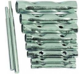 Набор торцевых ключей-трубок Hobbi 6х22 мм, 2 воротка, сталь, 10шт 43-2-710 