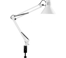 Настольный светильник FERON под лампу E27, max 60W, 230V на струбцине, белый, DE1430 24232 