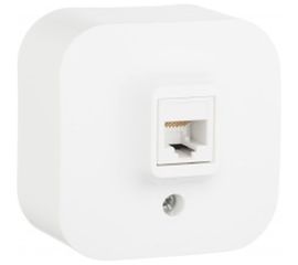 Информационная розетка Legrand 1-м ОП Quteo RJ45 CAT.5E UTP белая Leg 782224 255255 