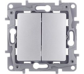 Механизм переключателя Legrand 2-кл. СП Etika алюминий Leg 672412 1066887 