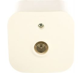 TV-розетка Legrand 1-м ОП "звезда" Quteo белая Leg 782215 255254 