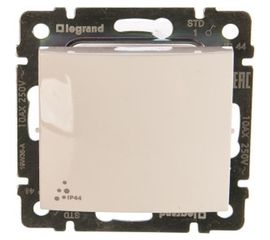 Одноклавишный выключатель, белый, IP44 Legrand Valena 774201 
