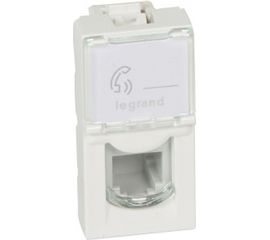 Механизм телефонной розетки Legrand 1-м СП RJ11 MOSAIC NEW 4 конт 078730 124979 