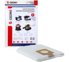 Мешки-пылесборники синтетические OZONE clean pro (5 шт; 20 л) для профессиональных пылесосов CP-224/5 
