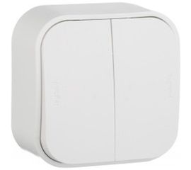 2-клавишный выключатель Legrand 10A белый 782202 