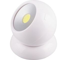 Светодиодный поворотный светильник FERON 1LED 3W 3хAAA 75 80мм, белый, FN1209 23380 
