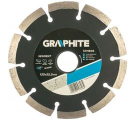 Диск алмазный сегментный (125х22.2 мм) GRAPHITE 57H606 