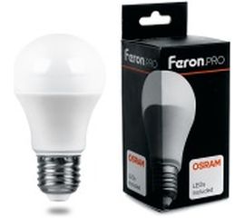Светодиодная лампа FERON PRO LB-1020 Шар E27 20W 2700K 38041 