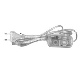 Сетевой шнур FERON с диммером 230V 1,5+0,5м, прозрачный, DM103-200W 23058 