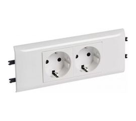 Розетка Legrand 2-м Mosaic DLP 65 2х2К+З для кабель-канала Leg 077432 124971 