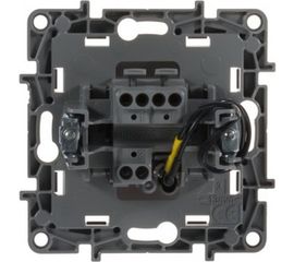 Механизм выключателя Legrand 1-клавишный СП Etika 10АX с подсветкой/индикацией белый Leg 672203 