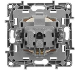 Механизм розетки Legrand 1-м СП Etika 2К+З 16 А с заземлением винтовые зажимы слоновая кость Leg 672321 