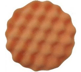 Рифленый полировальный диск на липучке PRO.STO 150x30 мм средней жесткости оранжевый 003-00241 